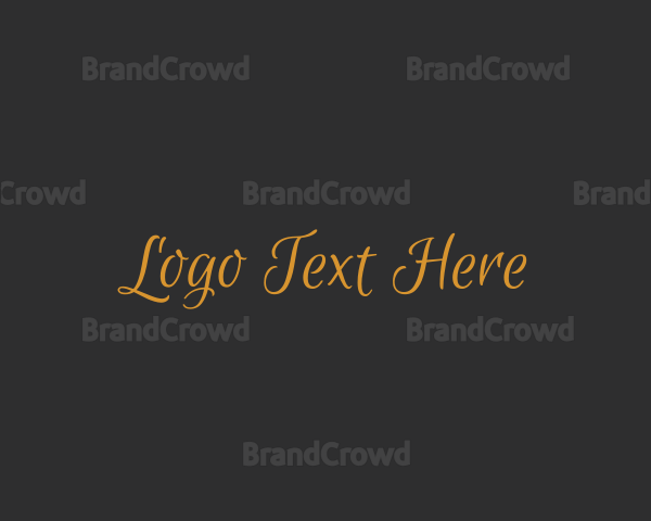 Premium Signature Script Logo