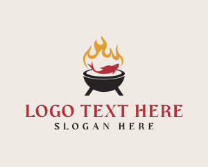 Steakhouse - BBQ Fish Grilling logo design