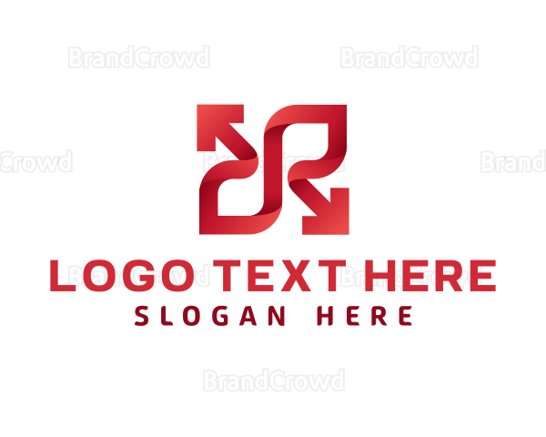 Arrow Letter X Monogram Logo
