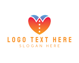 Lovable - Love Collar Fashion logo design