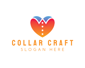 Love Collar Fashion logo design
