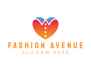 Garments - Love Collar Fashion logo design