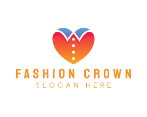 Love Collar Fashion logo design