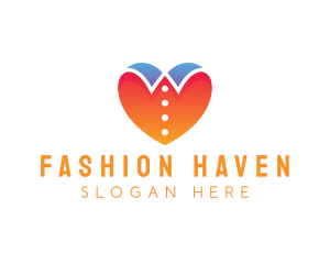 Garments - Love Collar Fashion logo design