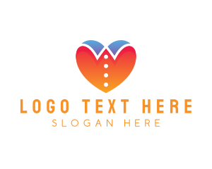 T Shirt - Love Collar Fashion logo design