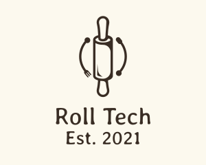 Roll - Rolling Pin Culinary logo design