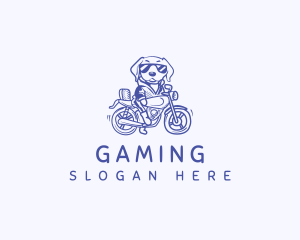 Pet Shop - Riding Motorcycle Dog logo design
