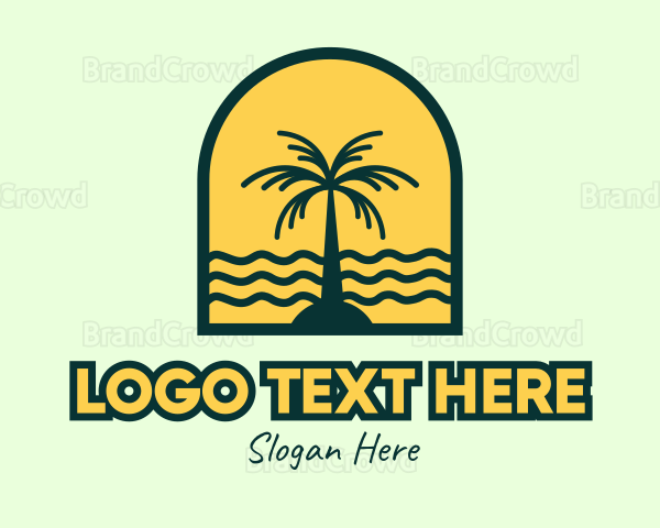 Coconut Island Badge Logo