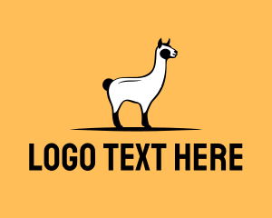 Zoo - Alpaca Llama Animal logo design