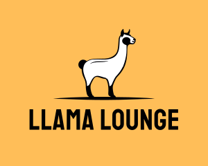 Alpaca Llama Animal logo design