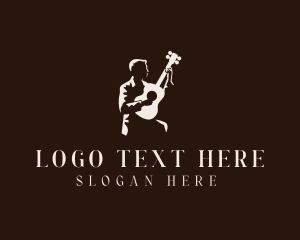 Instrumentalist - Country Music Guitar Performer logo design