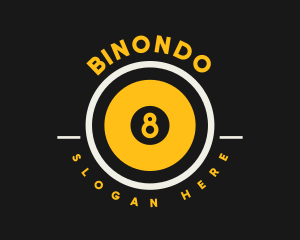 Billiard Ball Badge Logo