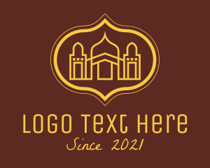 Muslim - Yellow Religious Mosque logo design