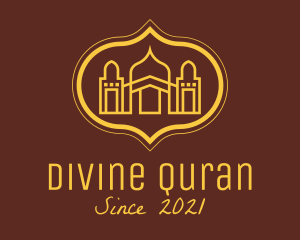 Quran - Yellow Religious Mosque logo design