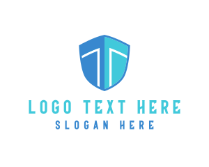 Banking - Business Shield Letter T logo design