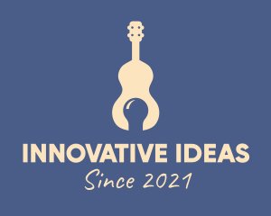 Guitar Music Idea  logo design