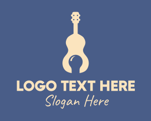 Guitar Music Idea  Logo