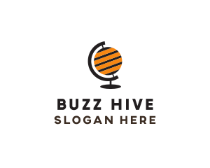 Bee Globe World logo design