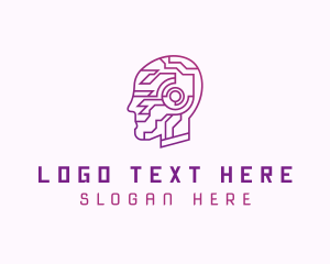 Brain - Artificial Intelligence Droid logo design