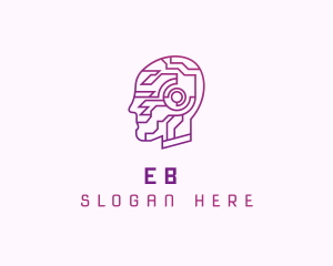Mind - Artificial Intelligence Droid logo design
