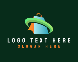 Online Shop - Retail Shopping Bag logo design