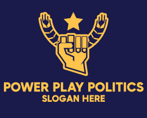 Politics - Barley Star Hand logo design