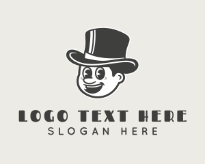 Animation - Retro Top Hat Gentleman logo design