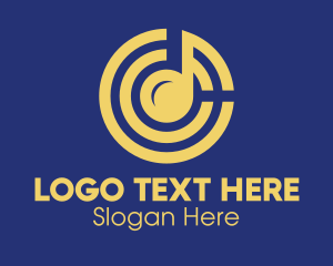 Musical Note - Funky Musical Note logo design