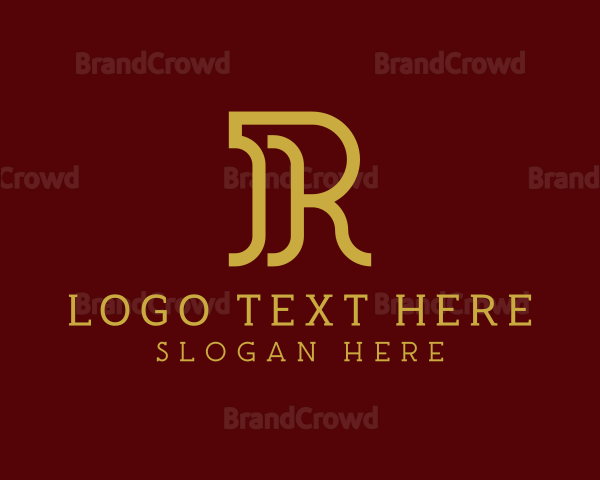 Simple Minimalist Business Letter R Logo