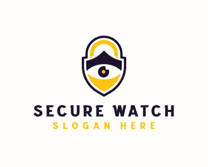 Monitoring - Eye Lock Security logo design