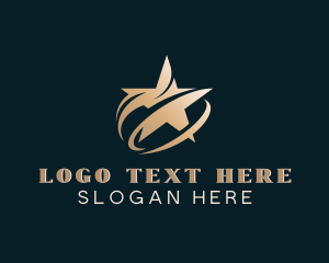 Swoosh - Star Art Studio Agency logo design