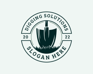 Gardening Shovel Tool logo design