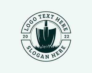 Planting - Gardening Shovel Tool logo design