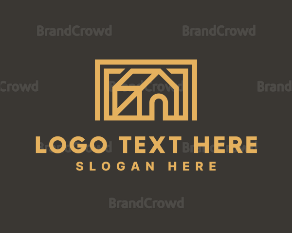 Simple House Frame Logo