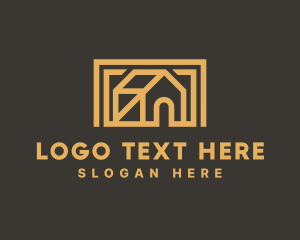 Modern - Simple House Frame logo design