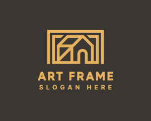 Frame - Simple House Frame logo design