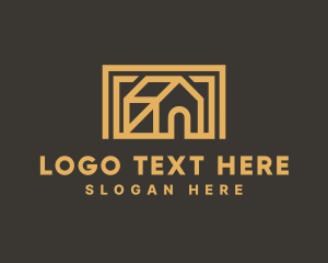 Architecture - Simple House Frame logo design