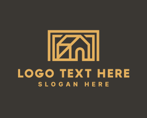 Simple House Frame logo design