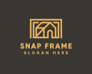 Simple House Frame logo design