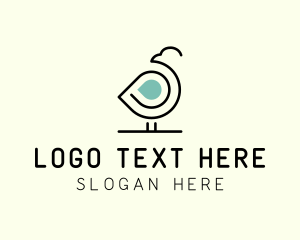 Chick - Minimalist Duck Chick logo design