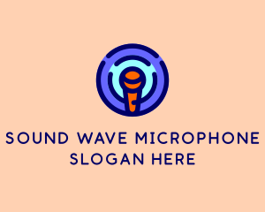 Microphone - Microphone Target Podcast logo design