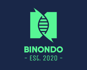Genetic Code - Green DNA Testing logo design