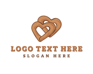 Sweet - Heart Tasty Cookie logo design