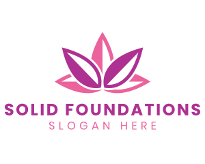 Lotus Flower Beauty Logo