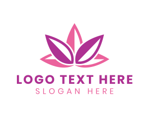 Relaxing - Lotus Flower Beauty logo design