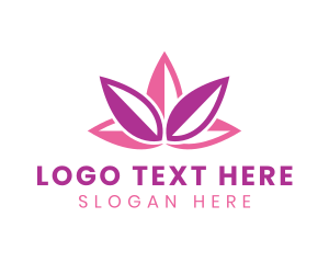 Lotus Flower Beauty Logo