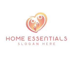 Household - Family Parenting Heart logo design