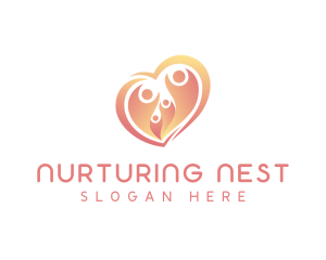 Parenting - Family Parenting Heart logo design