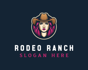 Feminine Cowgirl Saloon logo design