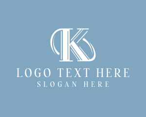 Feminine - Swoosh Company Letter K logo design